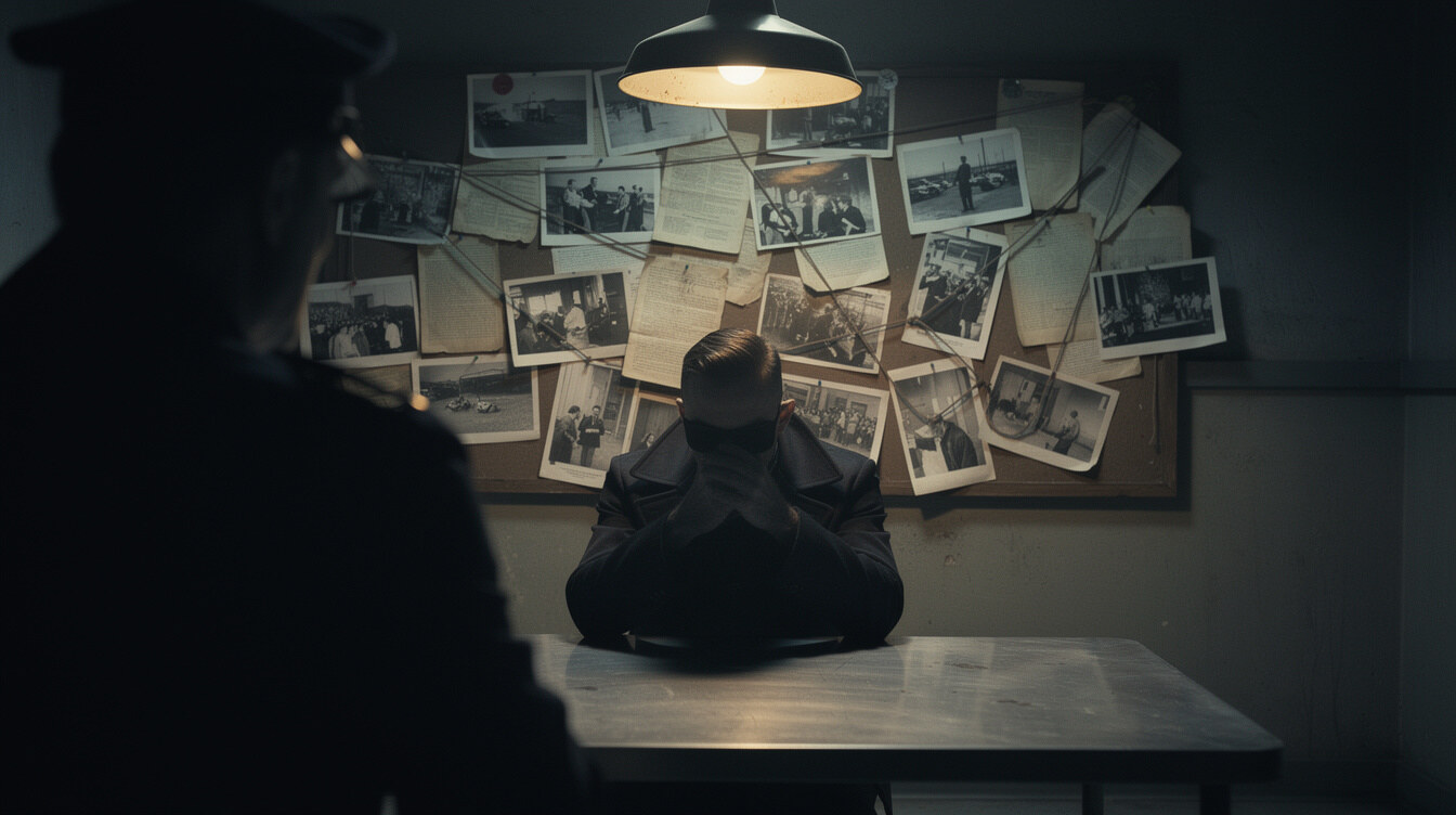 villain in dark room